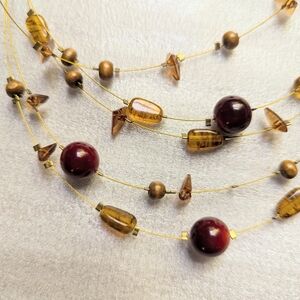 Elegant Multi-Strand Beaded Necklace